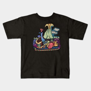 Primitive bird Kids T-Shirt